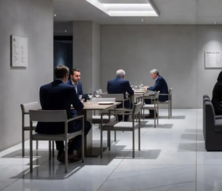 Atmosphère du Lounge de la Maison Cerisier, entre tables de restauration et table de poker